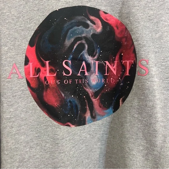 All Saints Gray Sweatshirt small - Picture 9 of 10